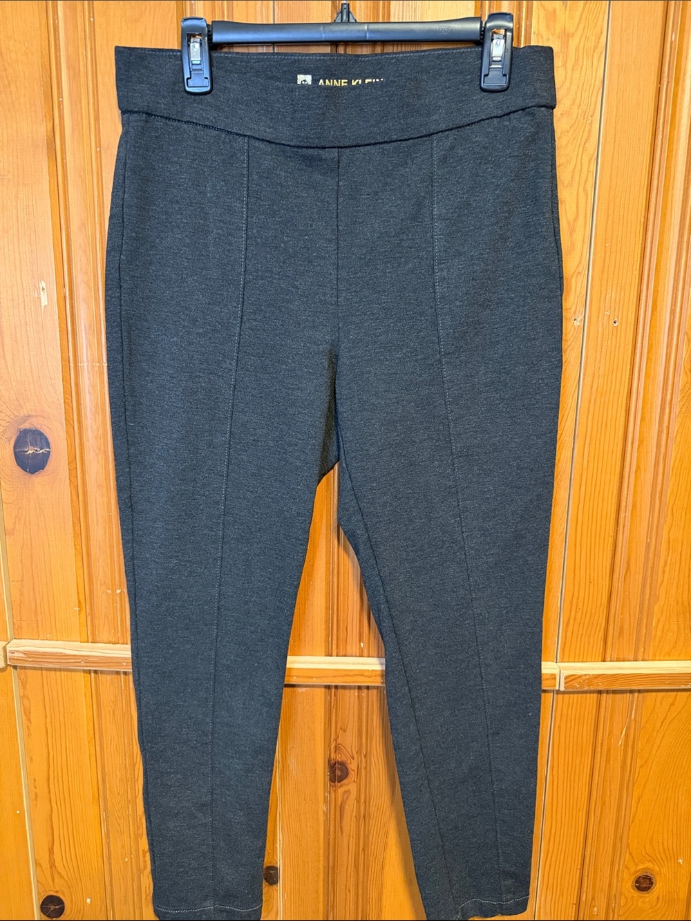 Anne Klein Charcoal Ponte Pull-On Leggings